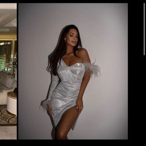 Sparkly silver dress